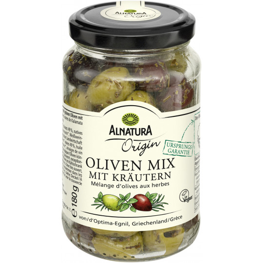 Alnatura Origin Bio Oliven Mix mit Kräutern 180G