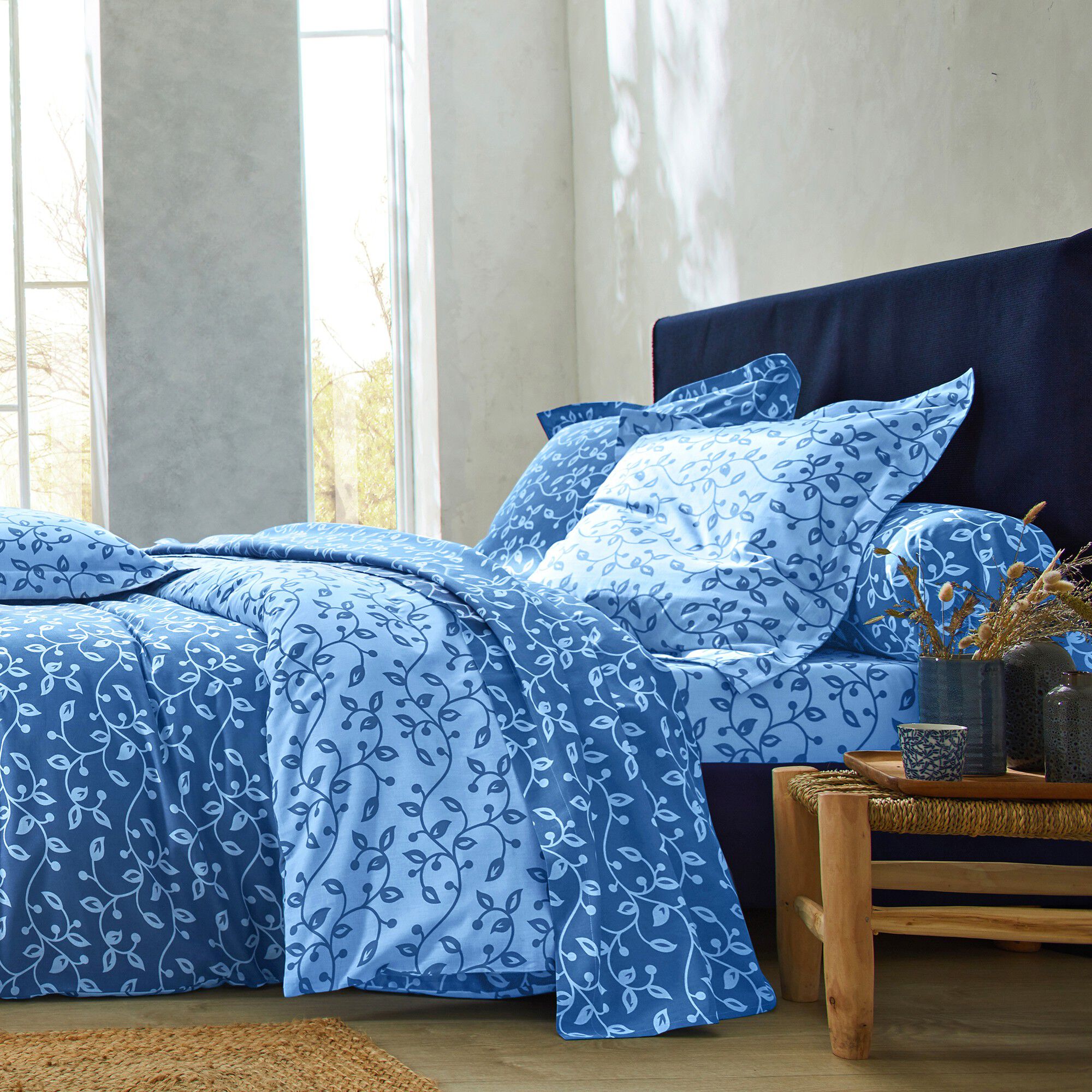 Linge de lit Héritage en coton à motifs volutes