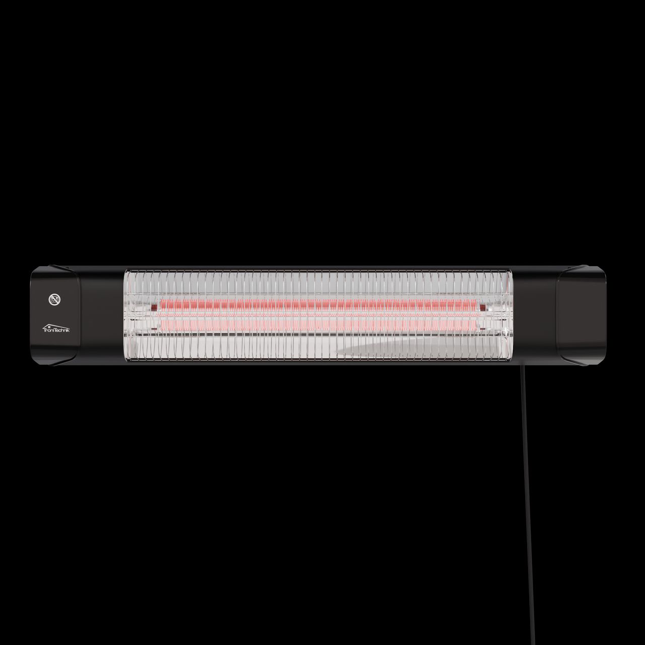 TroniTechnik TroniTechnik® Karbon Heizstrahler 1500W (3000W Leistung), 3 Stufen, Wärmelampe, 60 Grad neigbar