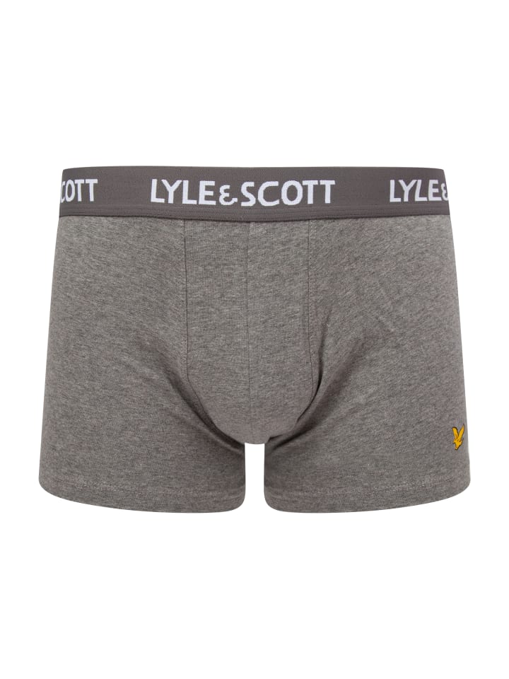 Lyle & Scott Trunks 3-Er Set in Schwarz/Meliertes Grau/Weiß günstig kaufen