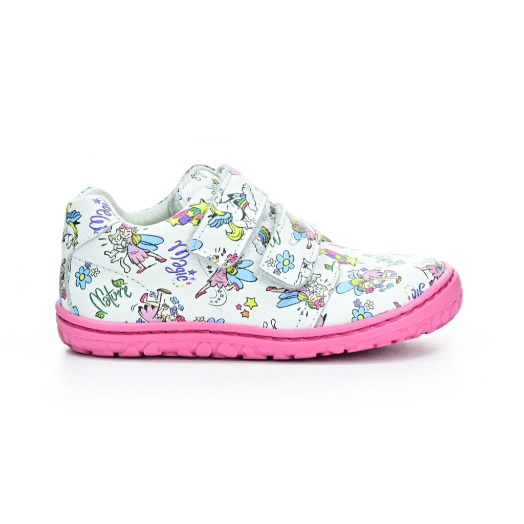 Lurchi Noah Leather White/Rosa Barfußschuhe