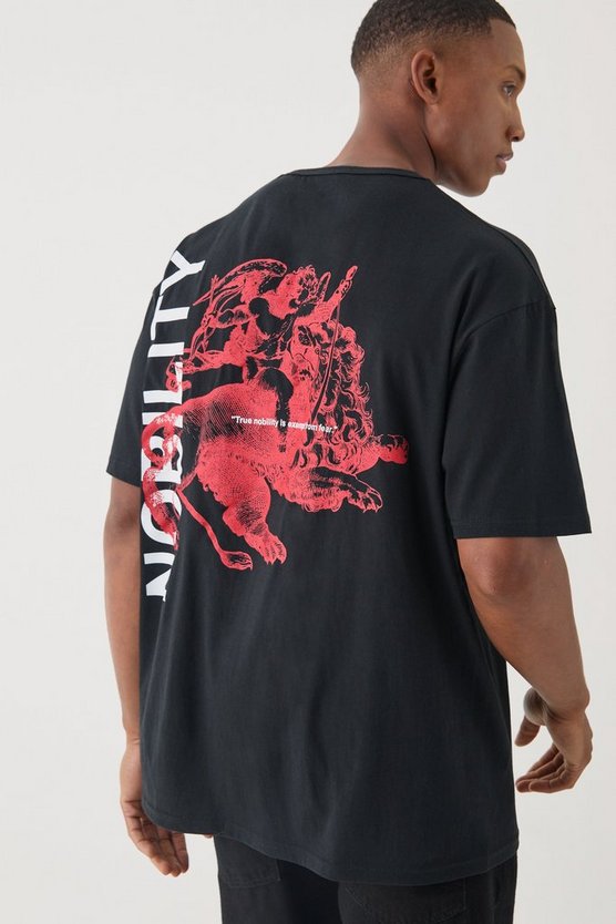 Oversize T-Shirt mit Nobility Renaissance-Print