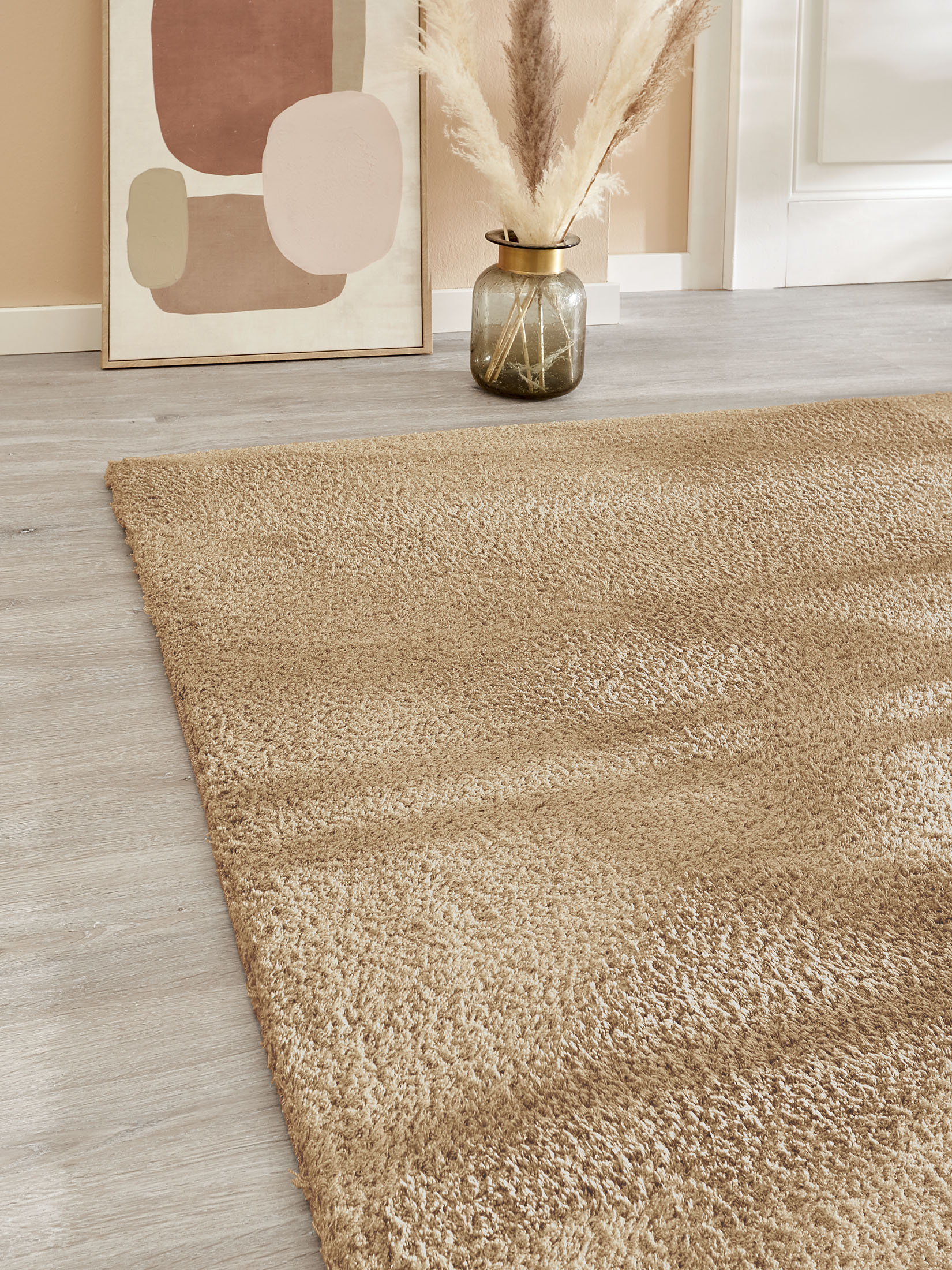 Tenderness Hochflor-Teppich, Sand