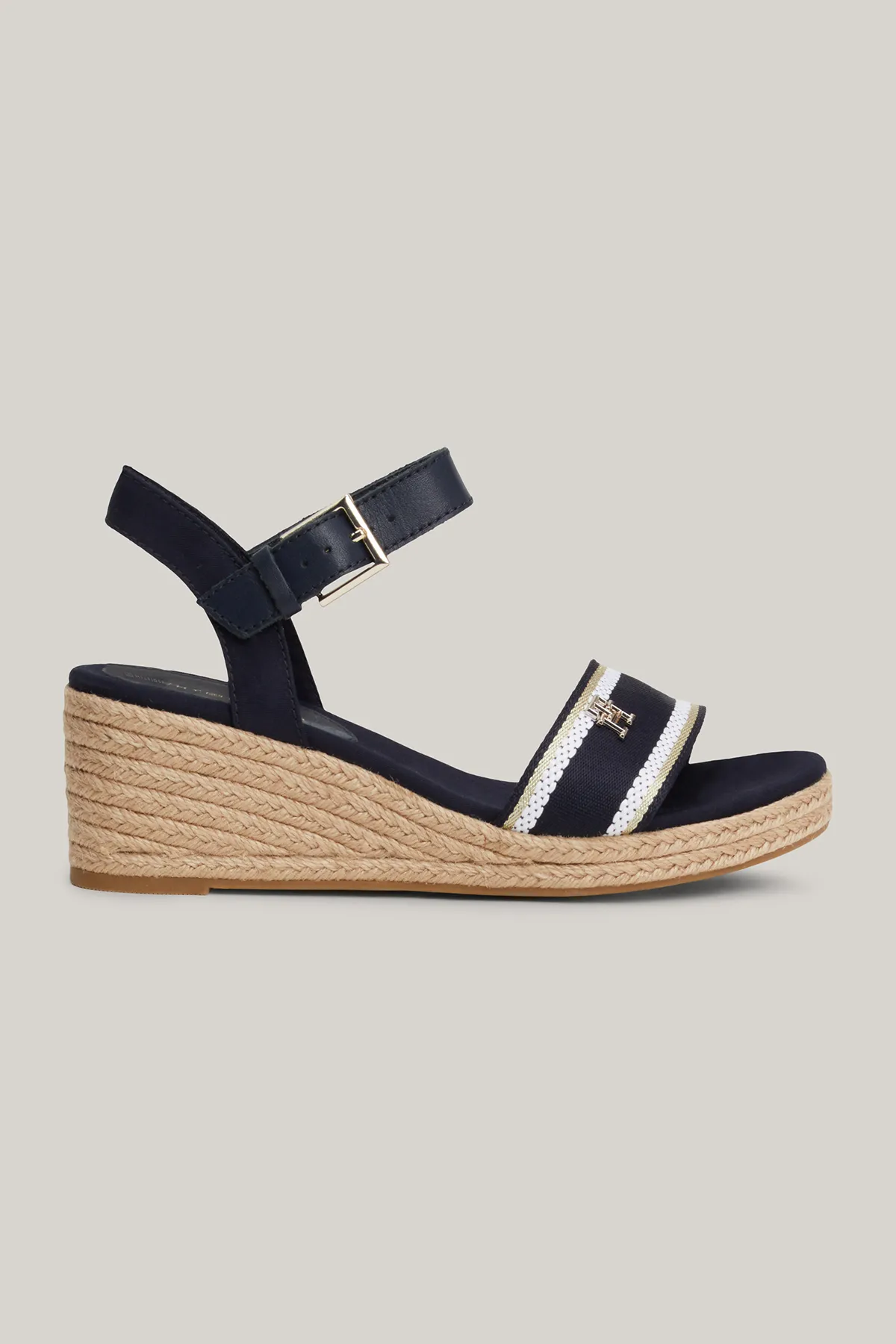 Tommy Hilfiger  Sandale mit Keilabsatz und Gurtband