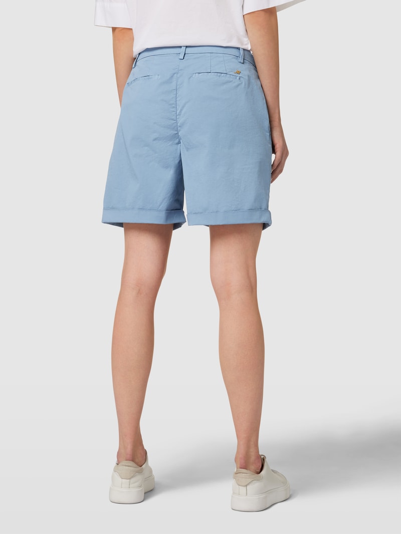 Straight Fit Bermuda mit Anhänger in metallic Modell 'JACQUELINE' in hellblau