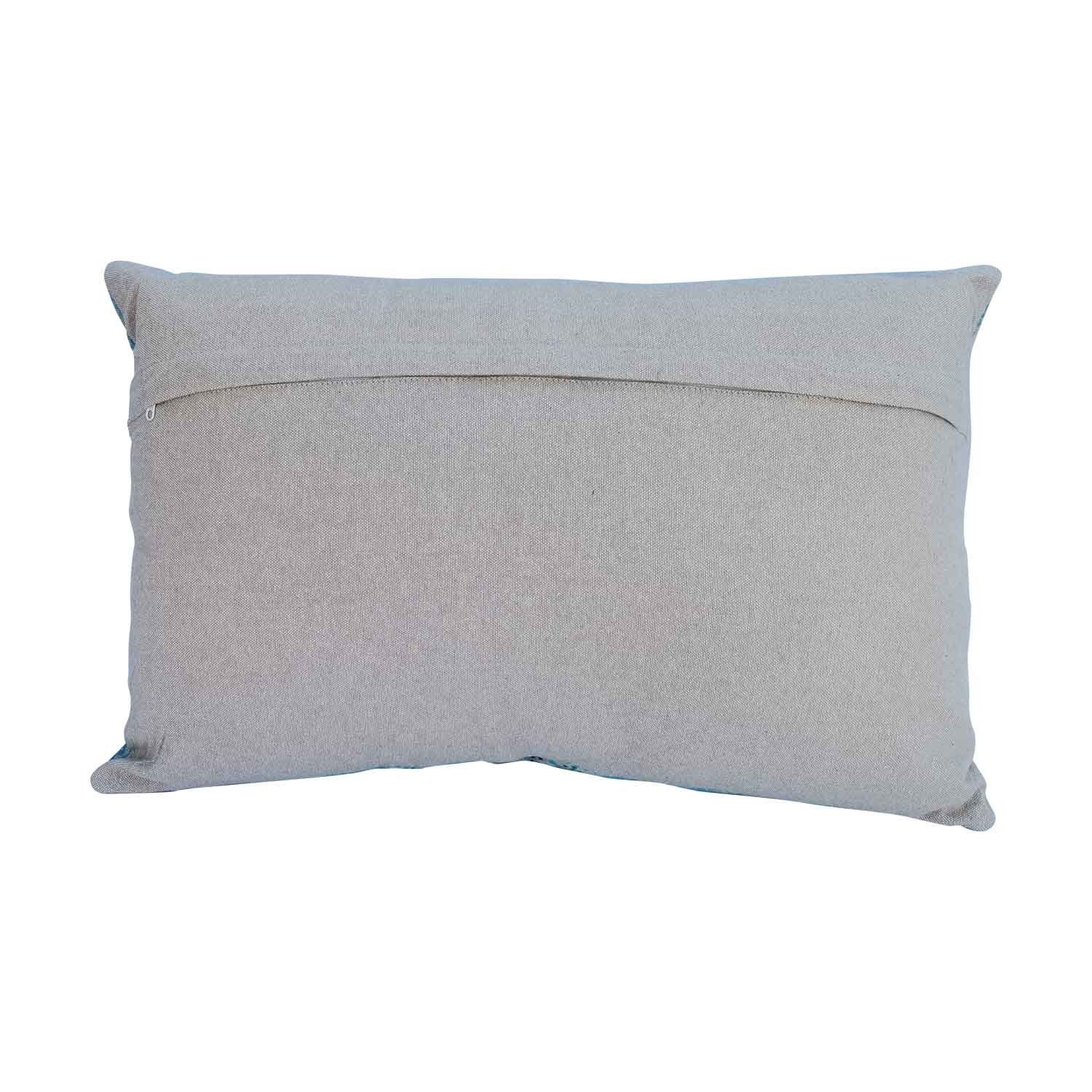 Casa Moro Bodenkissen Orientalisches Ethno Kissen Nomad 55x35 cm mit Füllung beige blau grün, Mandala, buntes Sofakissen, Boho Zierkissen, bestickt, MD007