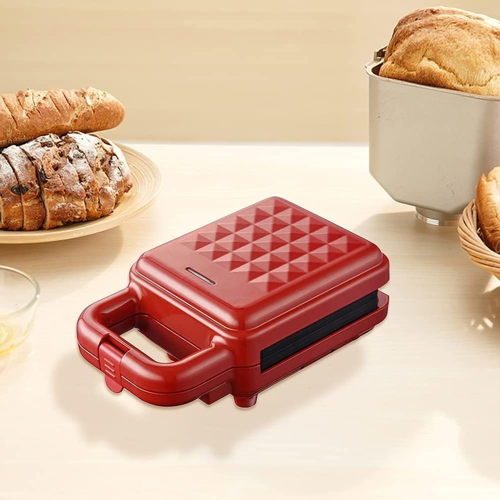 MOUTEN Sandwichmaker Waffelmaschine doppelseitige Heizung Brotmaschine Drucktoaster