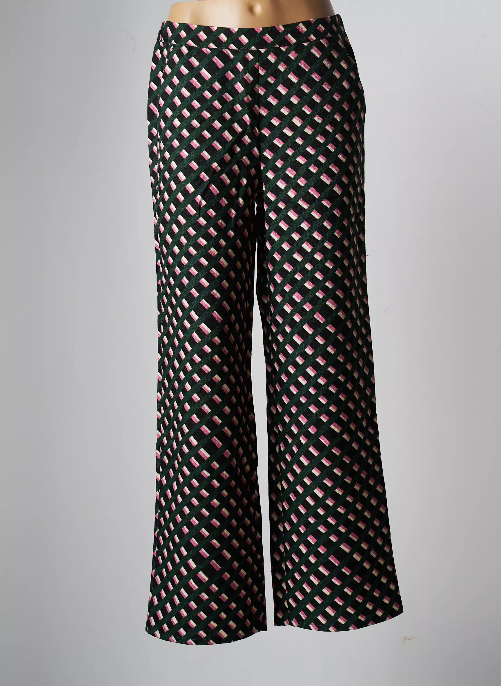 Compania Fantastica Pantalons Larges Femme couleur vert