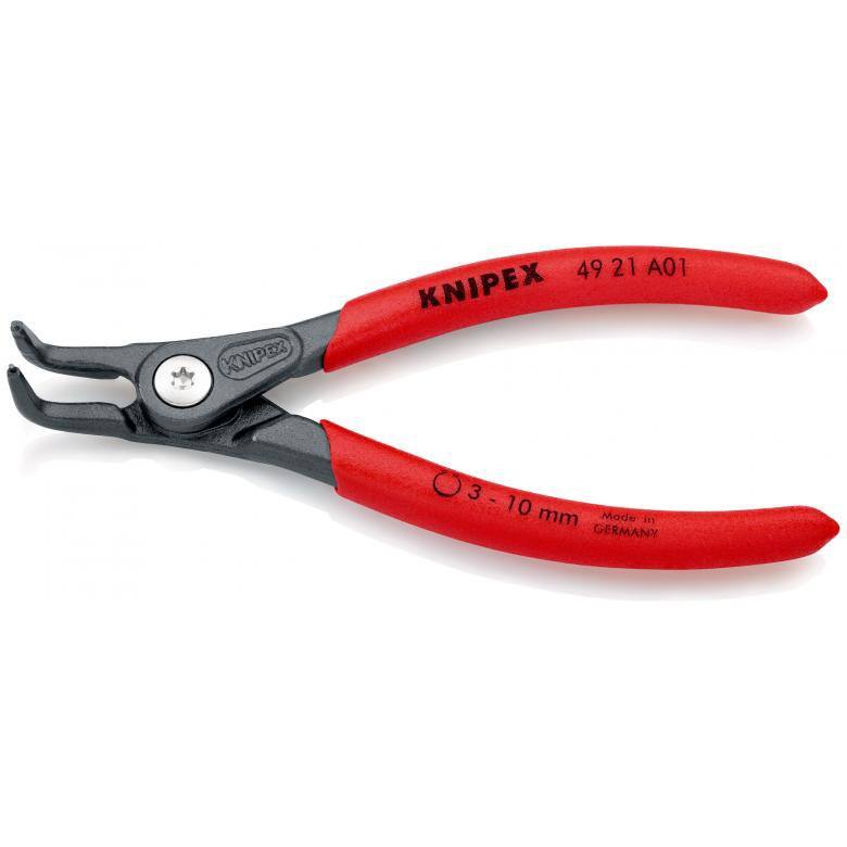 Knipex Sicherungsringzange 49 21 A01 Chrom Vanadium Elektrostahl 130 mm Schwarz, Rot