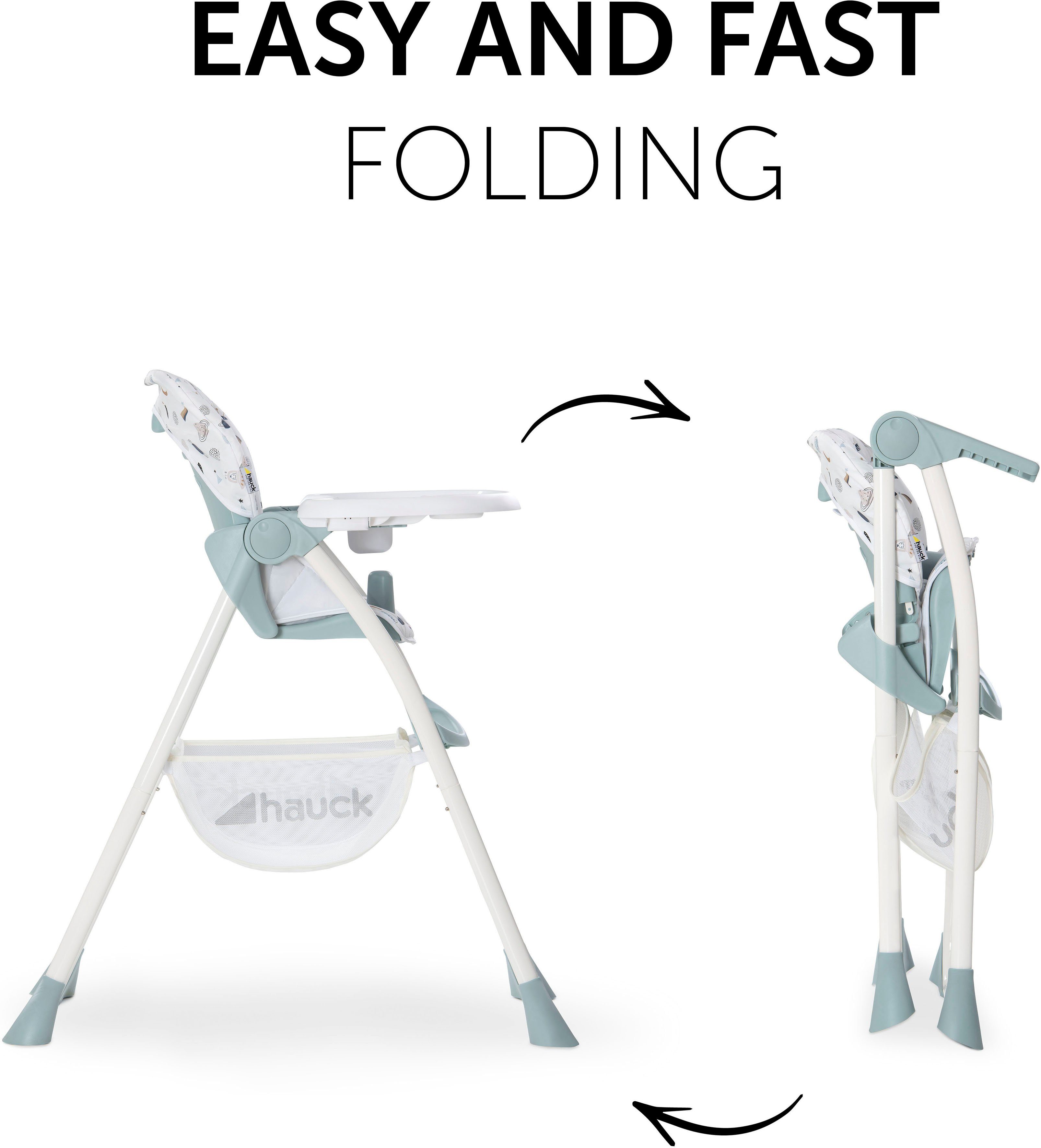 Hauck Hochstuhl Sit N Fold, Space, schmal faltbar