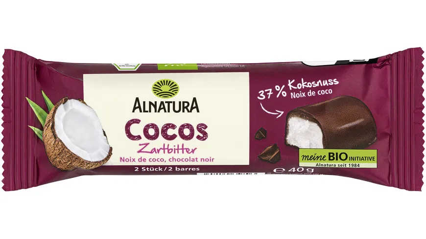 Alnatura Bio Cocos Riegel Zartbitter 40 g