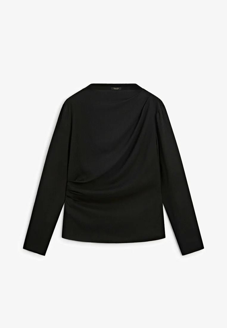 Blusa Massimo Dutti MANGA LARGA CON DETALLE DRAPEADO