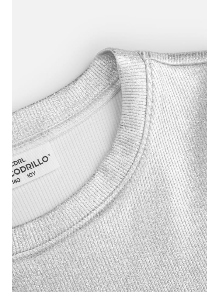 Coccodrillo T-Shirt mit langen Ärmeln in silbern günstig kaufen