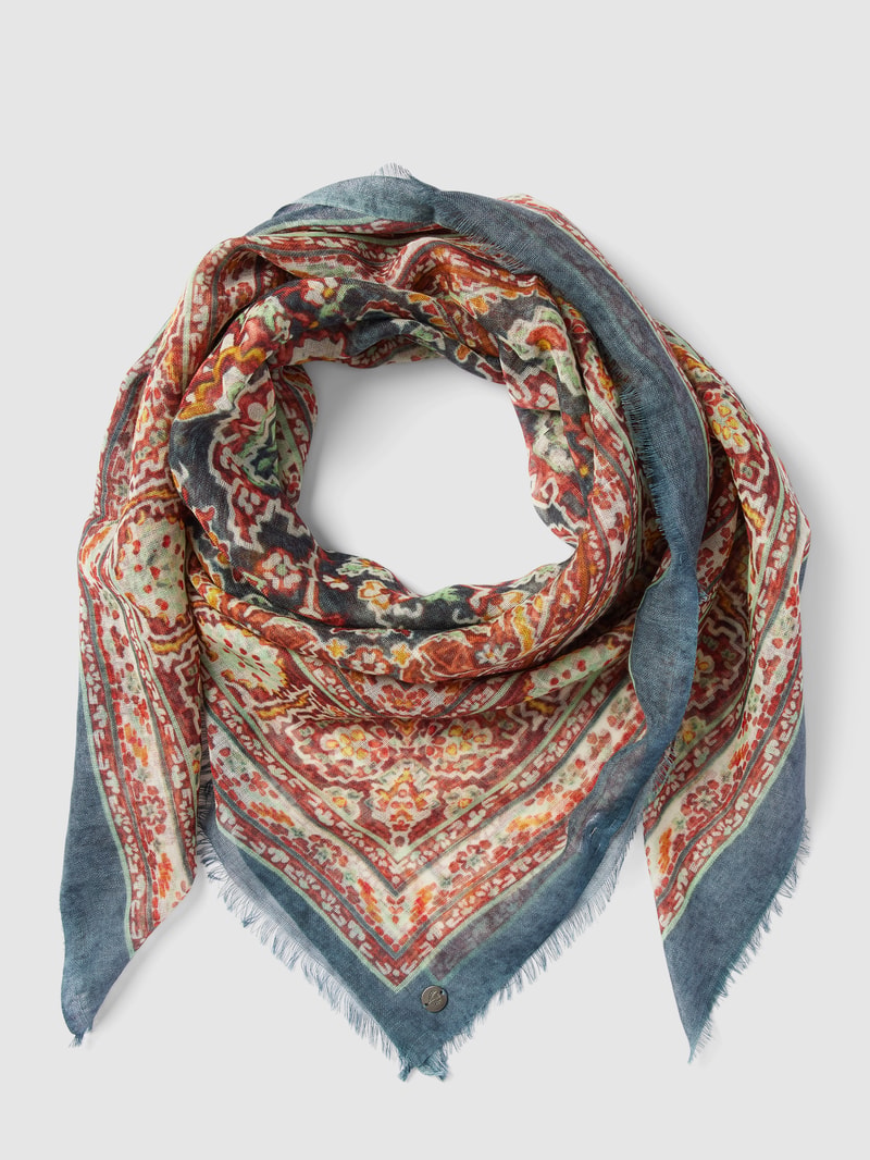 Schal mit Allover-Muster in pink