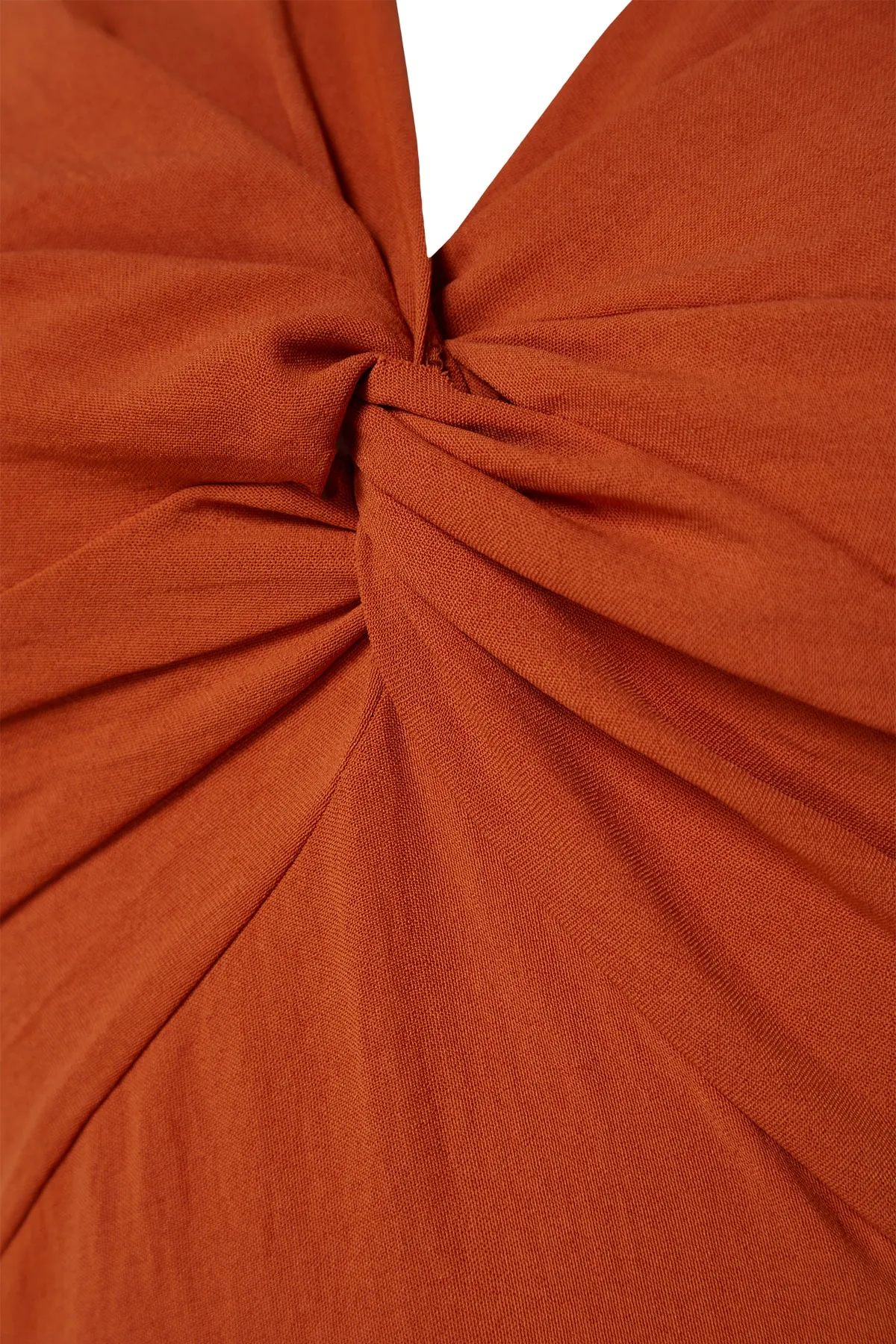 Trendyol Collection  Detailliertes Webkleid mit Zimtkragen TWOSS23EL02065