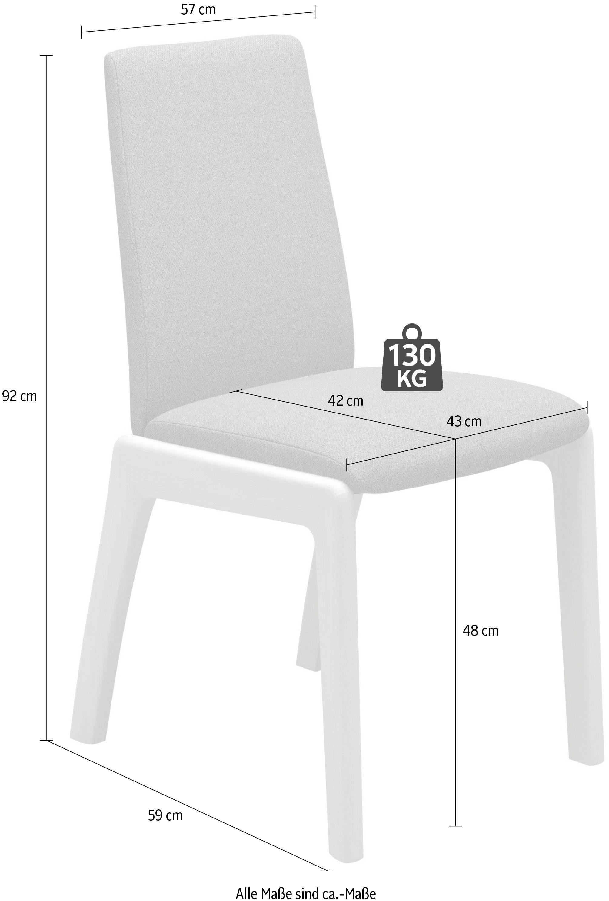 Stressless® Polsterstuhl Laurel, Low Back, Größe M, mit abgerundeten Beinen in Walnuss