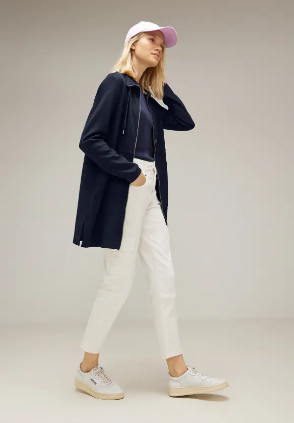 Street One Lange Sweatjacke mit Zipper