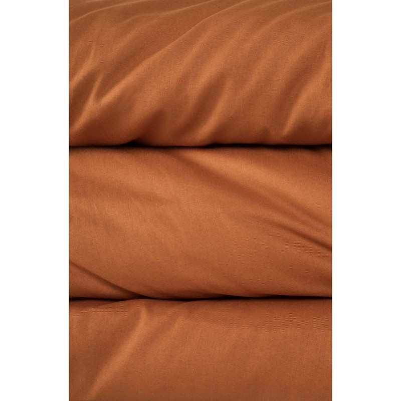 Housse de couette unie en Coton Bio pour lit 1 personne
