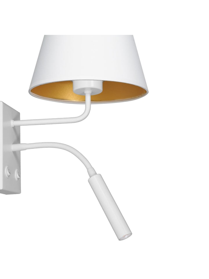 Licht-Erlebnisse Wandlampe in Weiß Gold günstig kaufen onesize