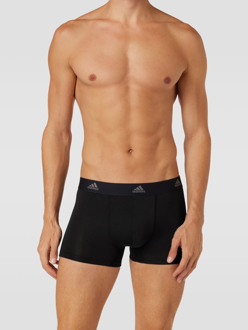 Trunks mit elastischem Bund im 3er-Pack in schwarz