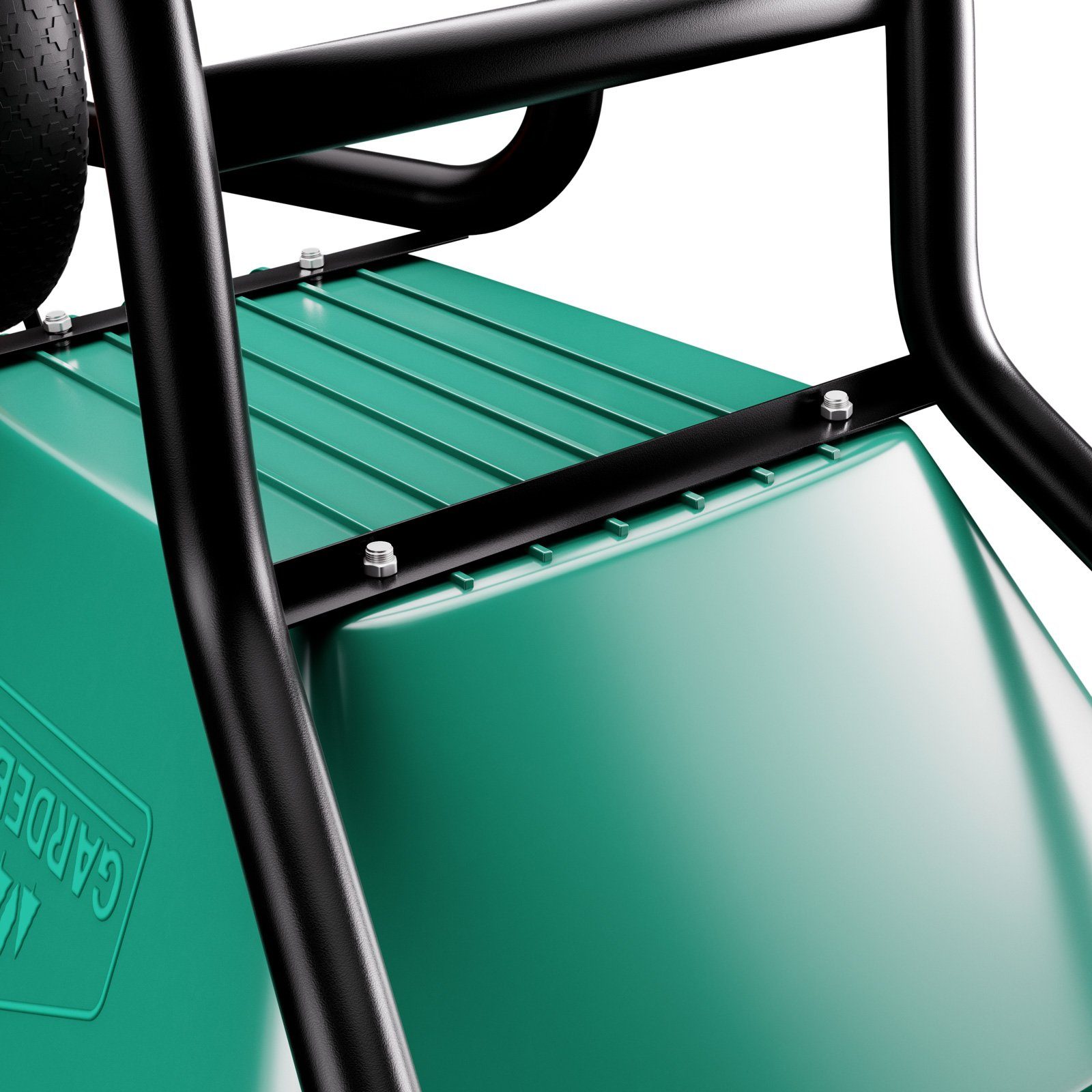 Gardebruk Schubkarre, 100 Liter Bauschubkarre Gartenschubkarre bis 150kg Belastbarkeit