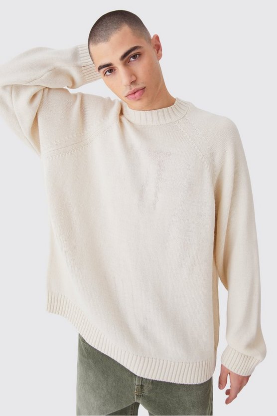 Oversize Raglan Strickpullover