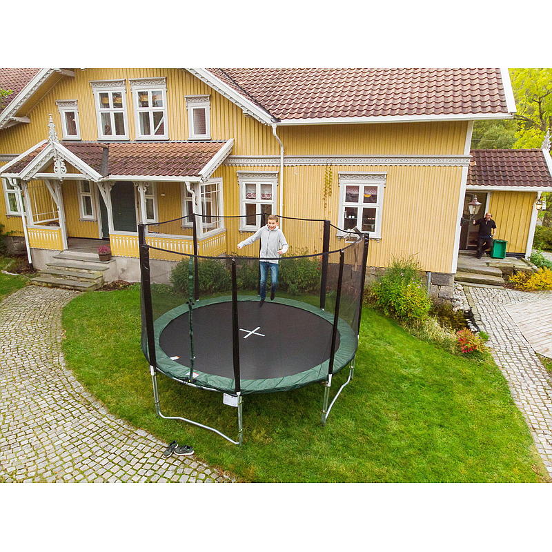 Trampoline 3,6 m, m/sikkerhetsnett