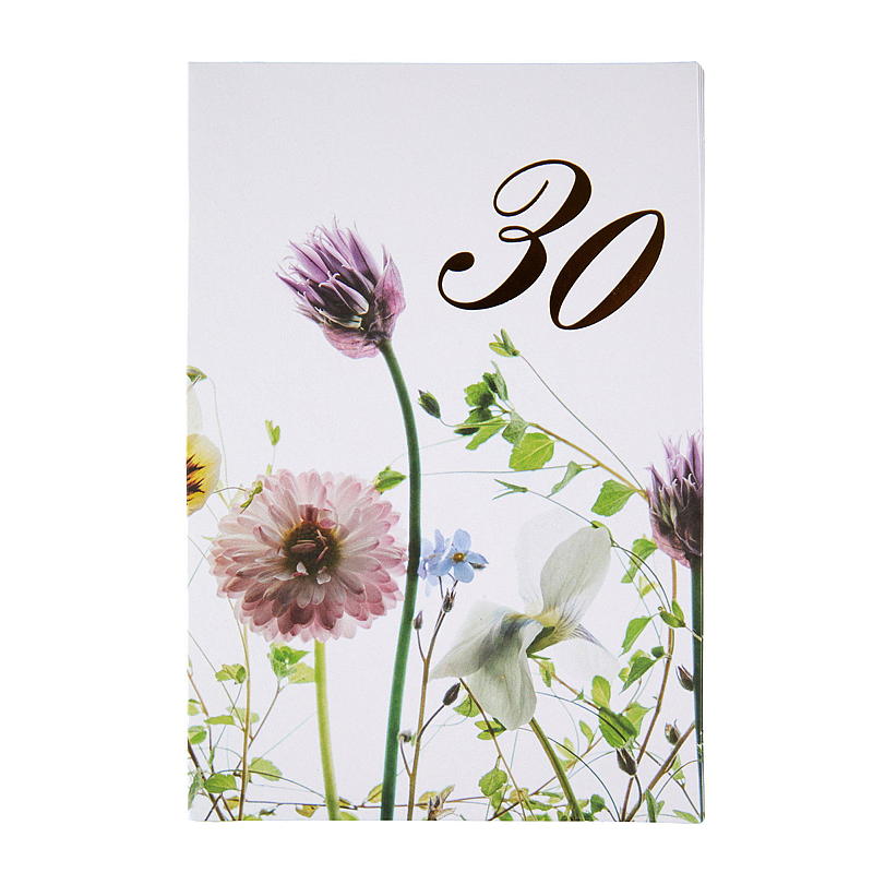 Kort gratulerer, 30 år