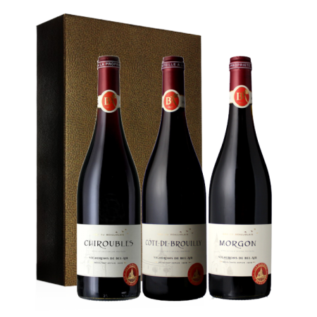 COFFRET TRIO - LES CLOCHERS DU BEAUJOLAIS - VIGNERONS DE BEL AIR