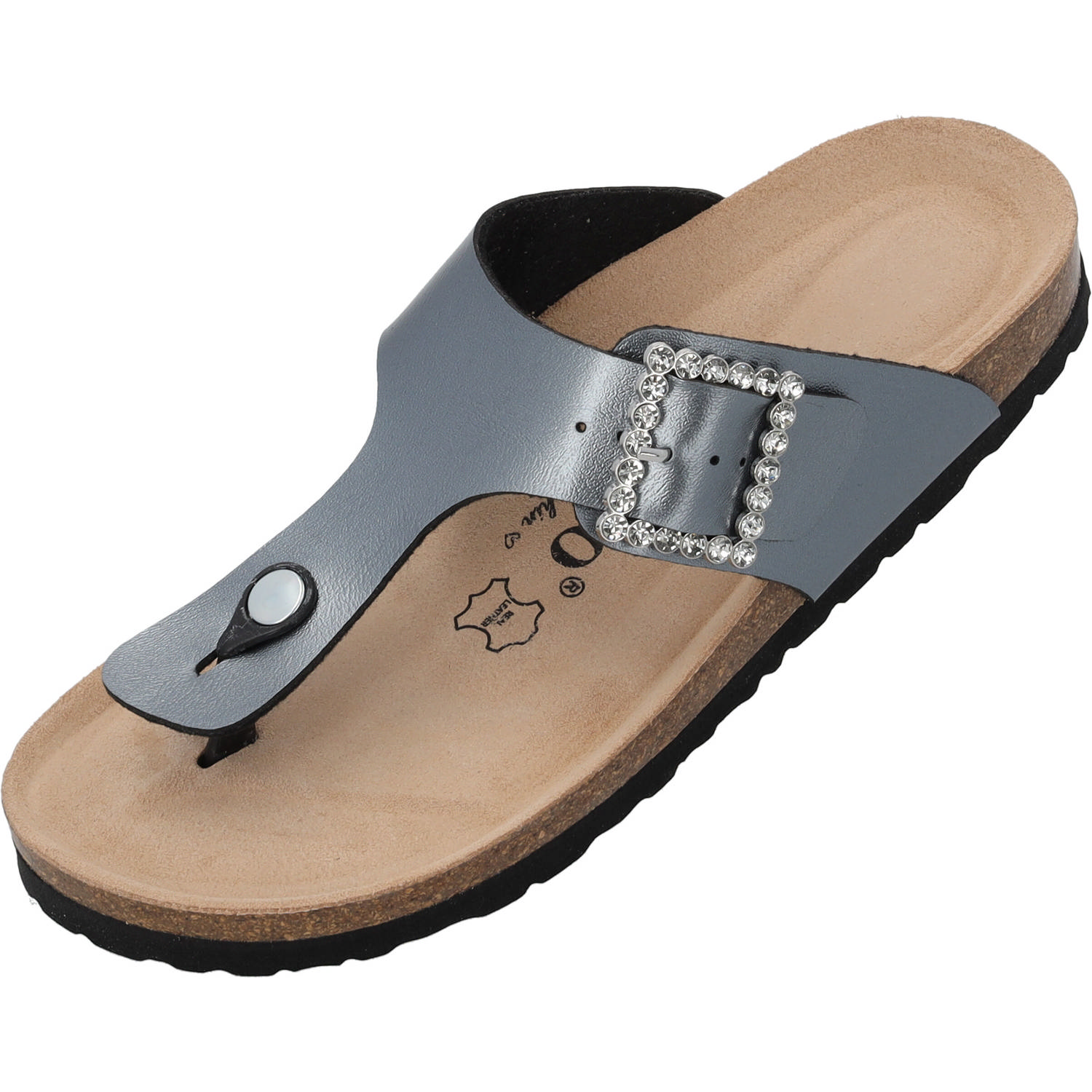 Palado Kos SQ by Sila Sahin, Zehentrenner, Damen, Anthrazit Metallic