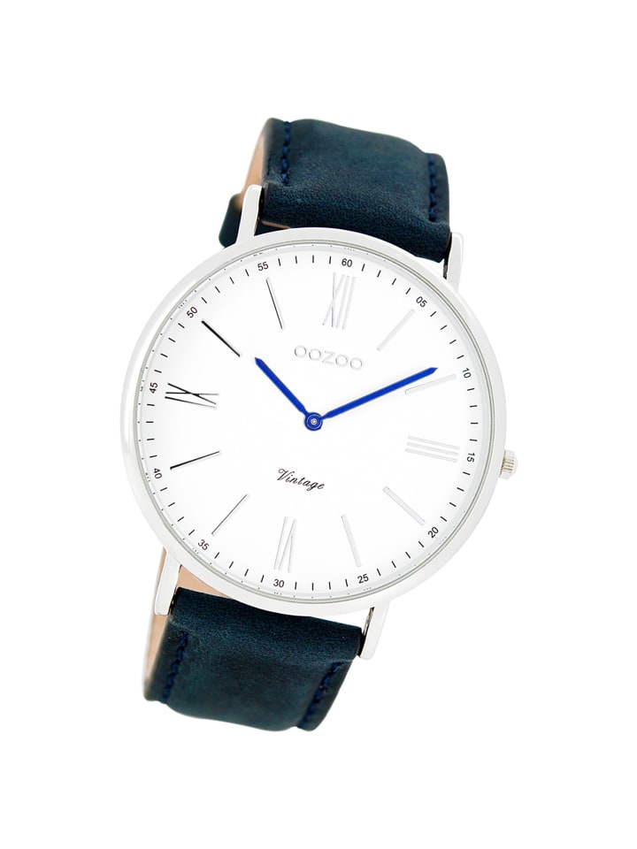 Oozoo Analog-Armbanduhr Oozoo Vintage Series blau groß (ca. 44mm) günstig kaufen onesize