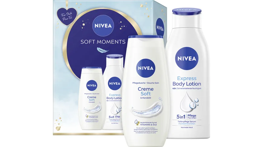 NIVEA Weihnachtsgeschenkpackung Soft Moments