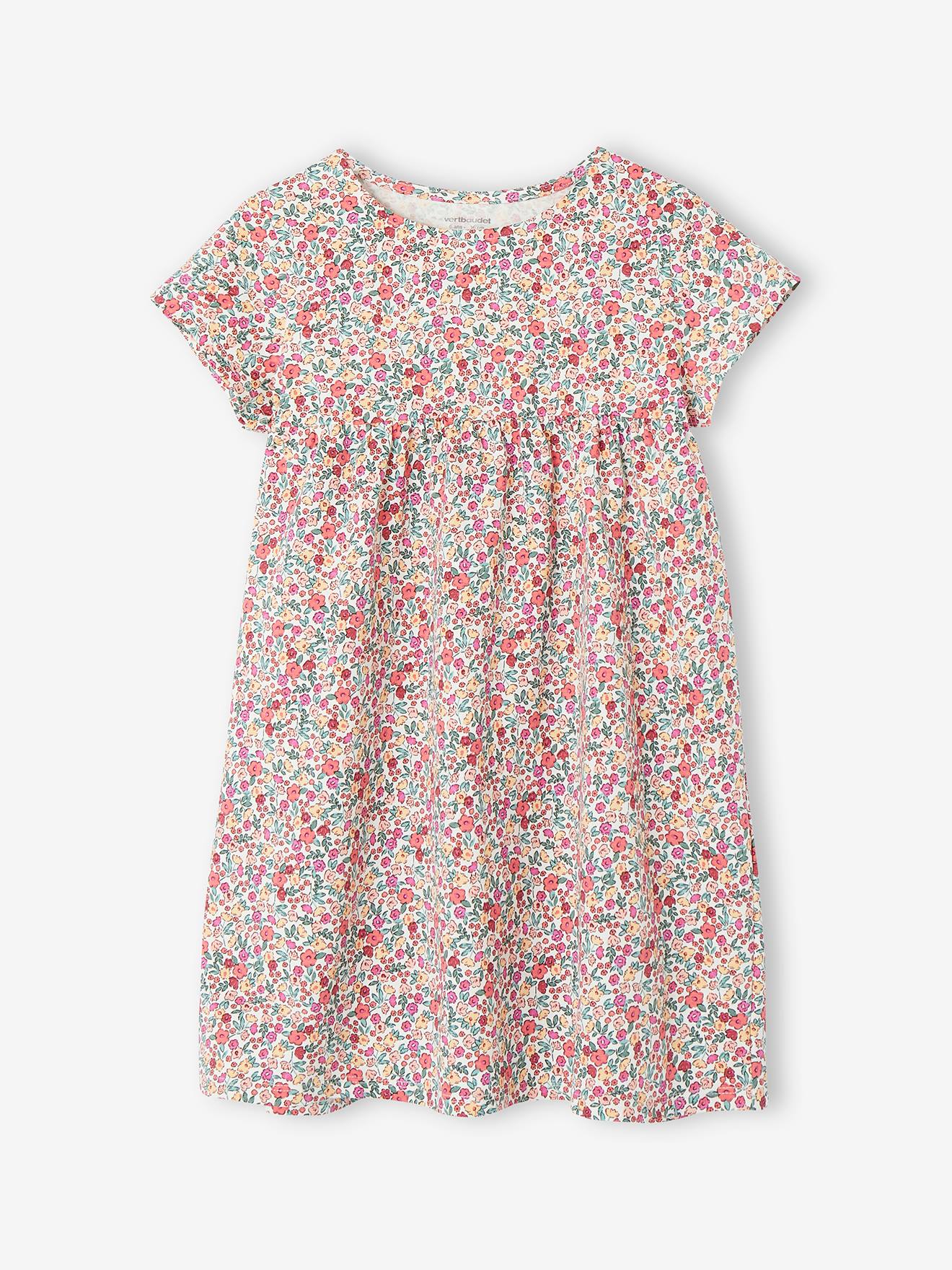 Vertbaudet Mädchen-Set: Kleid + Cardigan Oeko Tex - malve