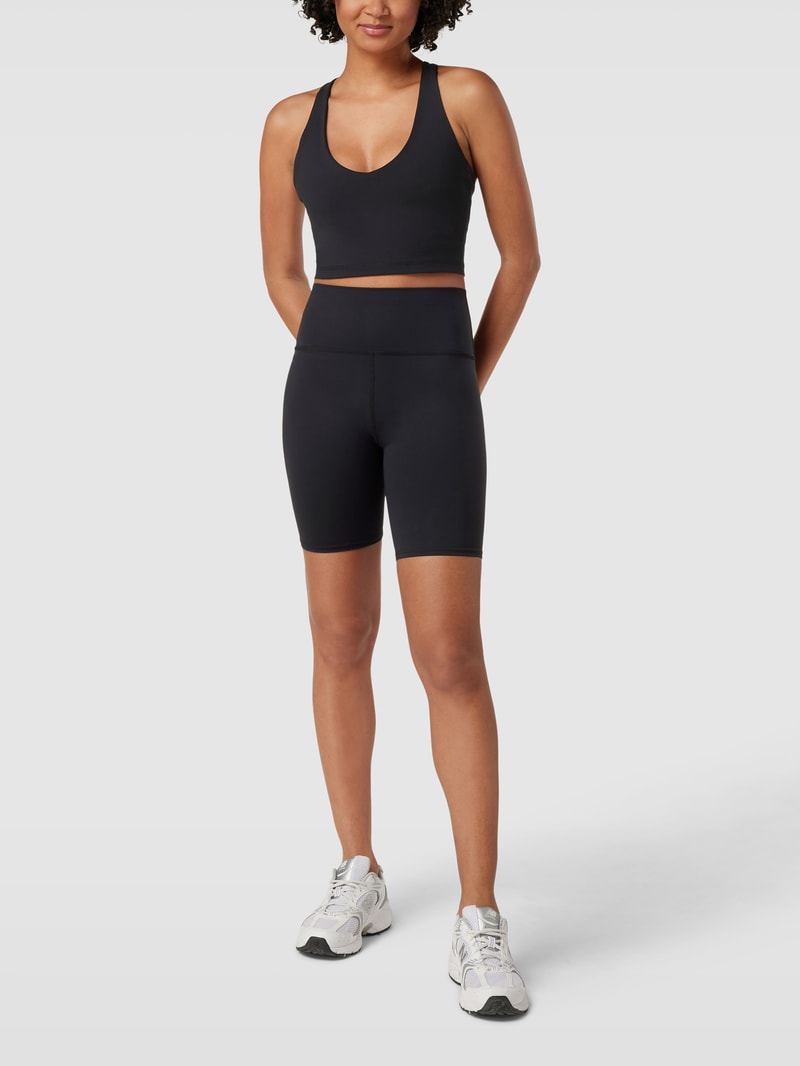 Bustier mit Racerback Modell 'BALANCE' in schwarz