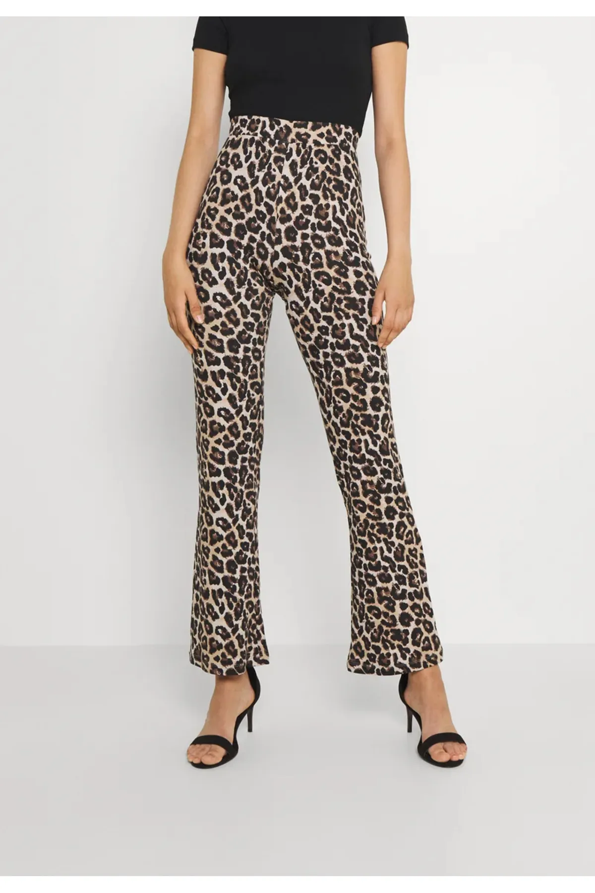 Noisy May  Schwarze LEO-Hose für Damen/Mädchen