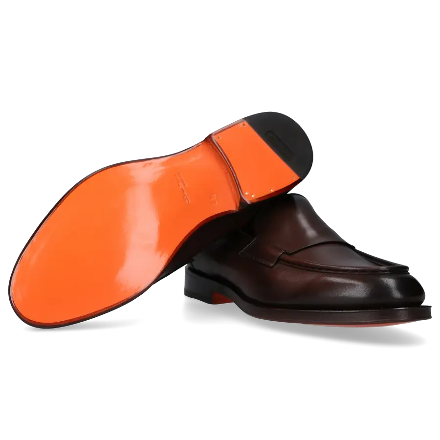 Santoni - Loafer 18357 Kalbsleder - braun
