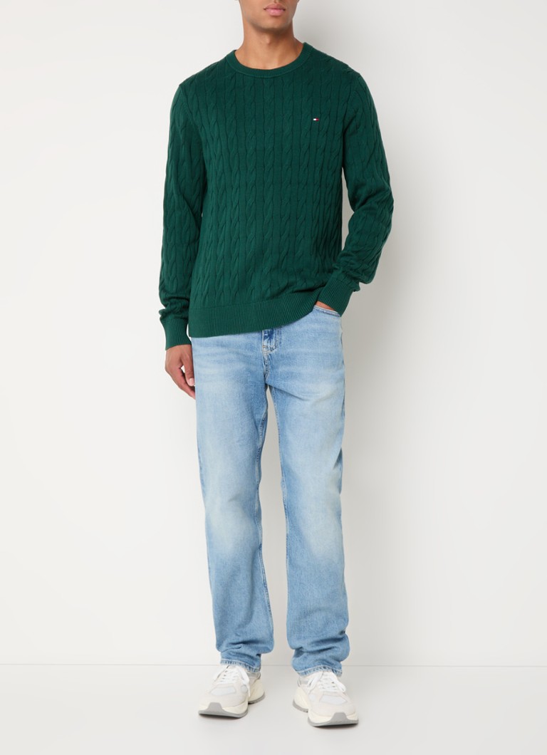 Tommy Hilfiger Cable-knit sweater with logo embroidery