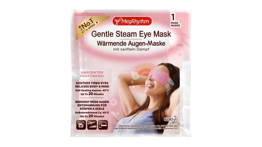 MegRhythm Wärmende Augen-Maske - Parfumfrei
