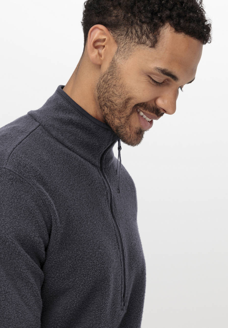 BetterRecycling Fleece-Sweater aus reiner Bio-Baumwolle