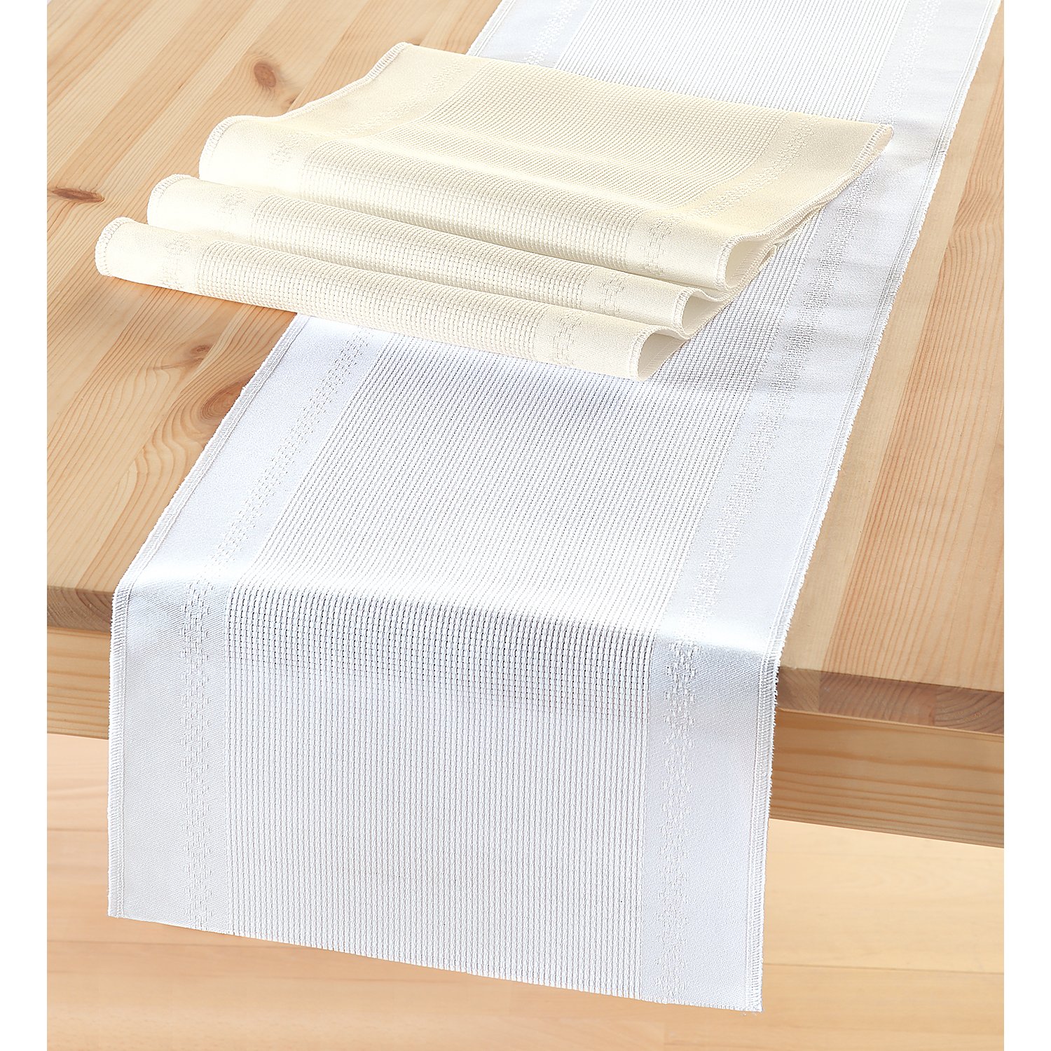 Aida-Stickband, ecru, 28 cm