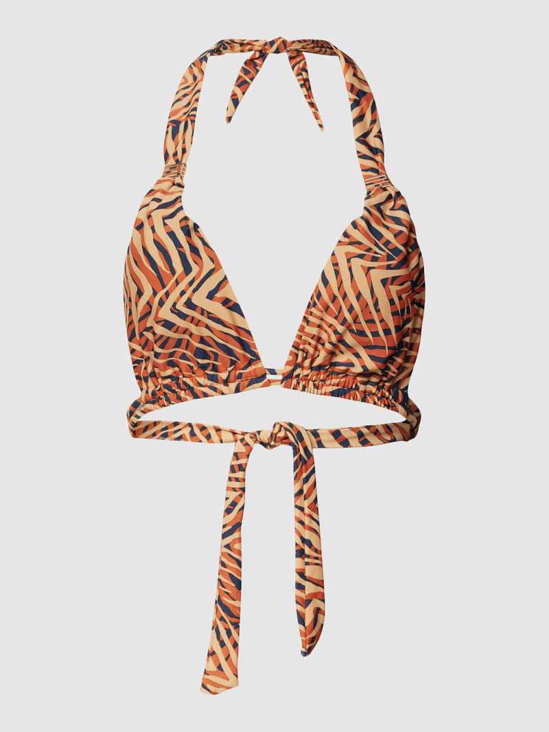 Bikini-Oberteil mit Allover-Print Modell 'YINDI' in rosé