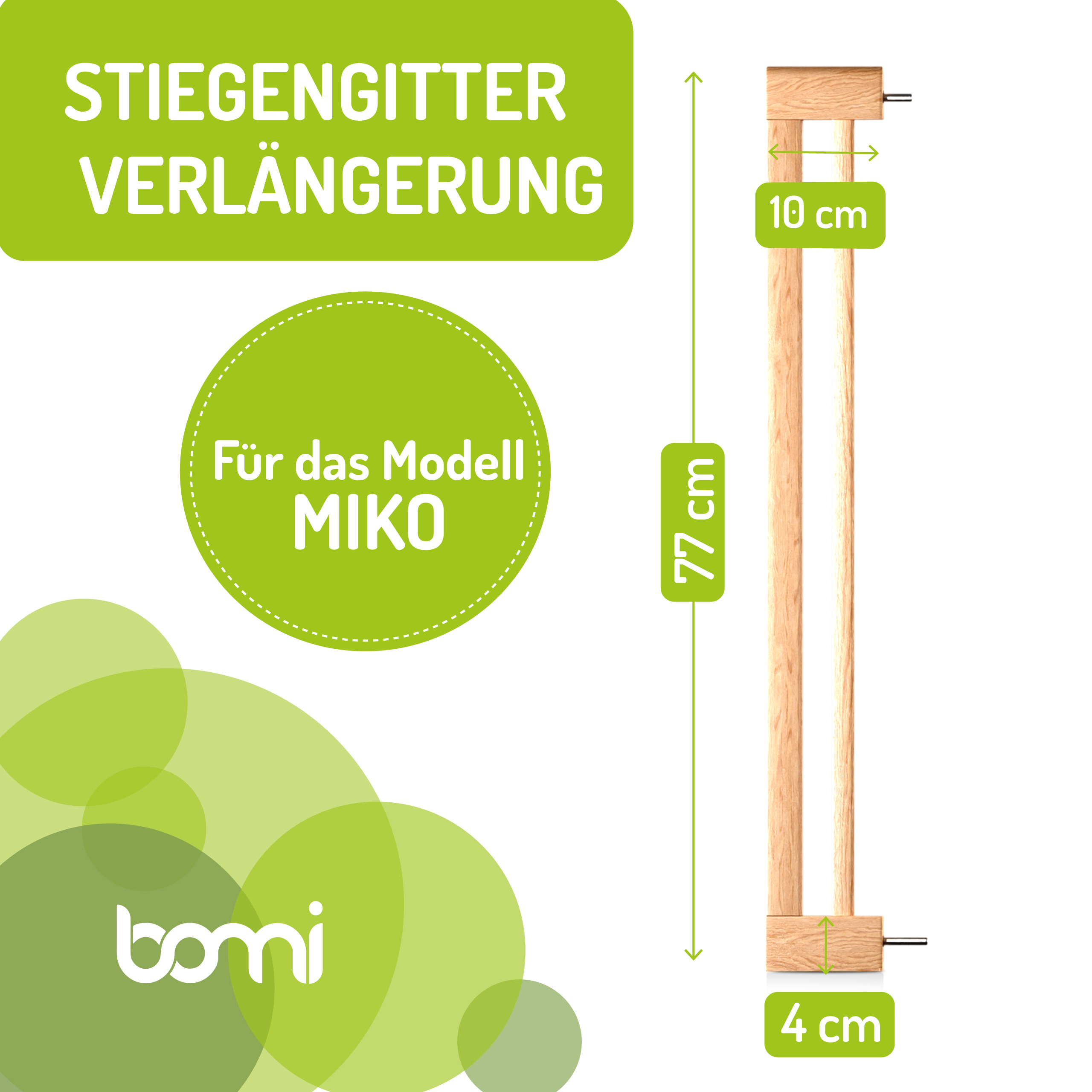 bomi Türschutzgitter & Hundeklappen bomi Verlängerungen - 77 cm für Miko XXS