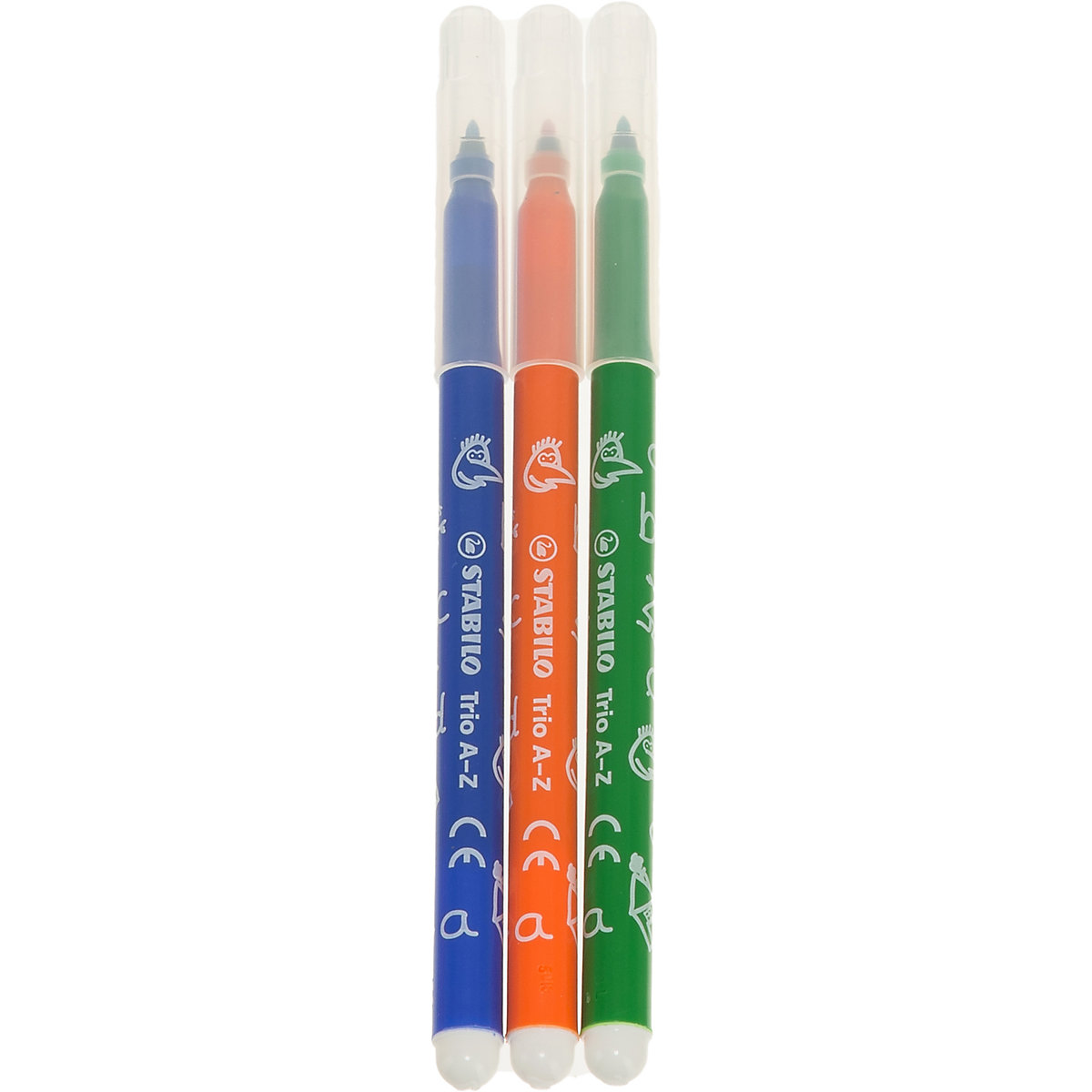 Filzstifte Trio A-Z Class Pack Mix XXL, 144 Stifte in 12 Farben in Sortierbox