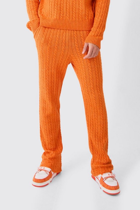 Slim-Fit Zopfmuster-Jogginghose