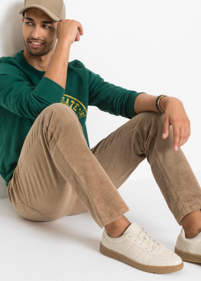 Regular Fit Stretch-Cordhose mit Komfortschnitt