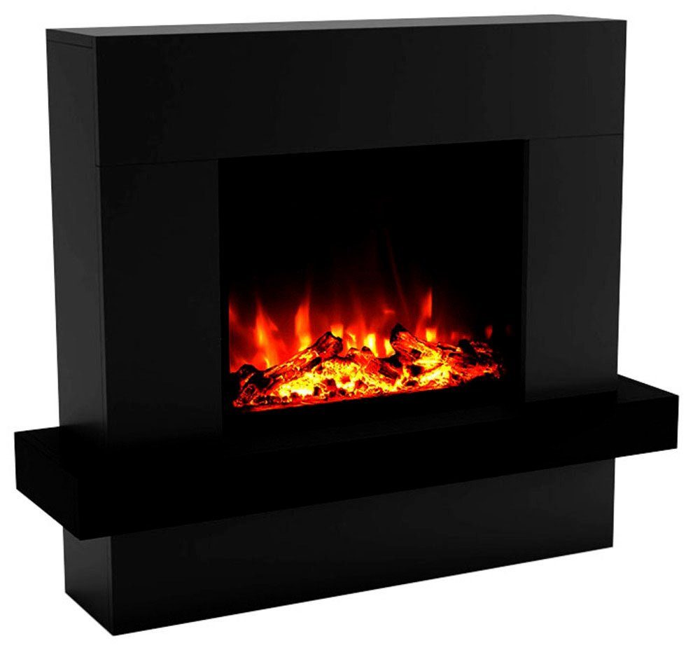 GLOW FIRE Elektrokamin Pandora LED, LED Kamin mit Heizung, mit 3-fach Farbwechsler und Knisterfunktion