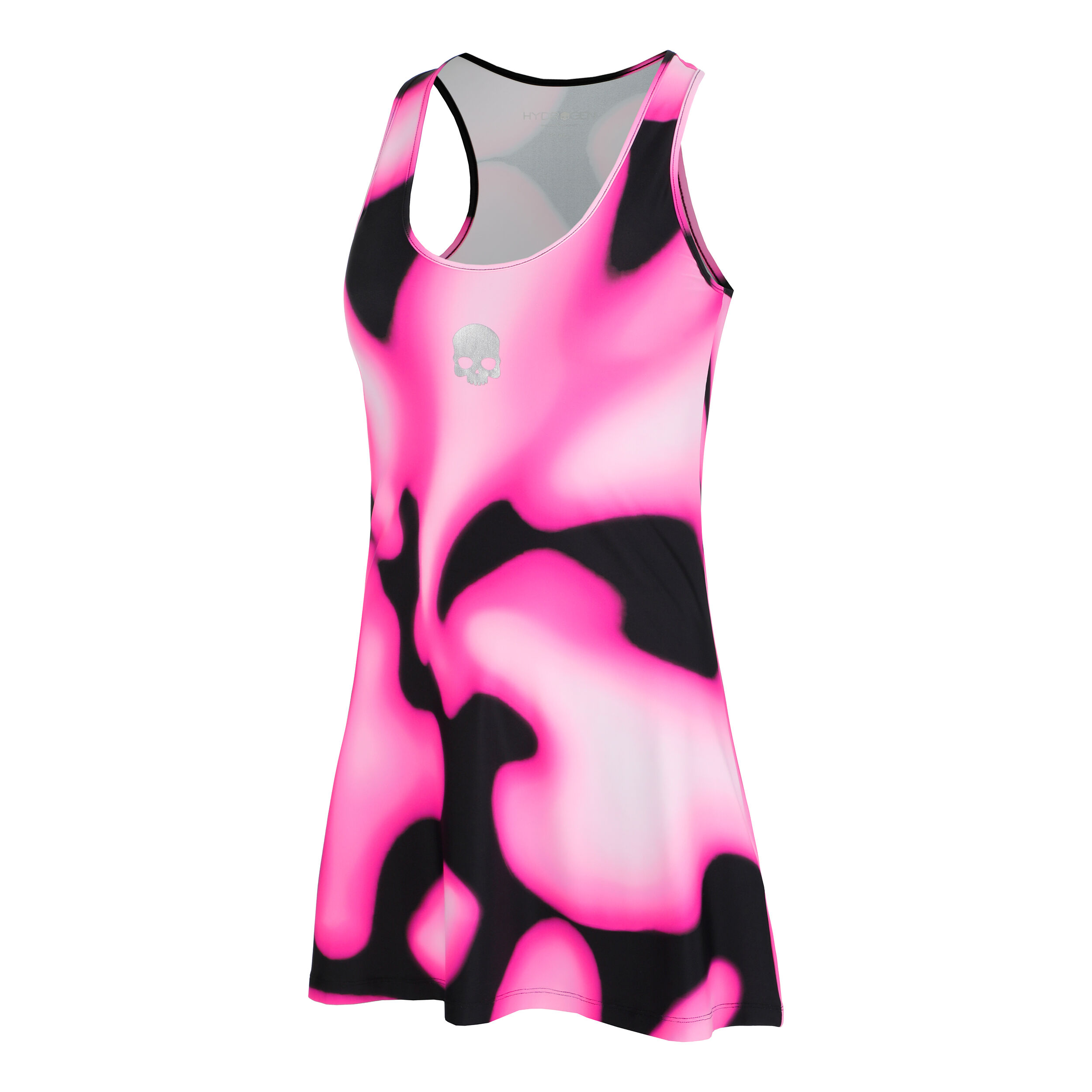 Psychedelic Tech Kleid Damen - Pink, Schwarz
