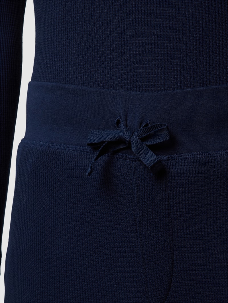 Sweatanzug mit Motiv-Stitching in dunkelblau