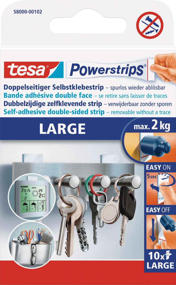 Klebestreifen Powerstrips Large, 10 St
