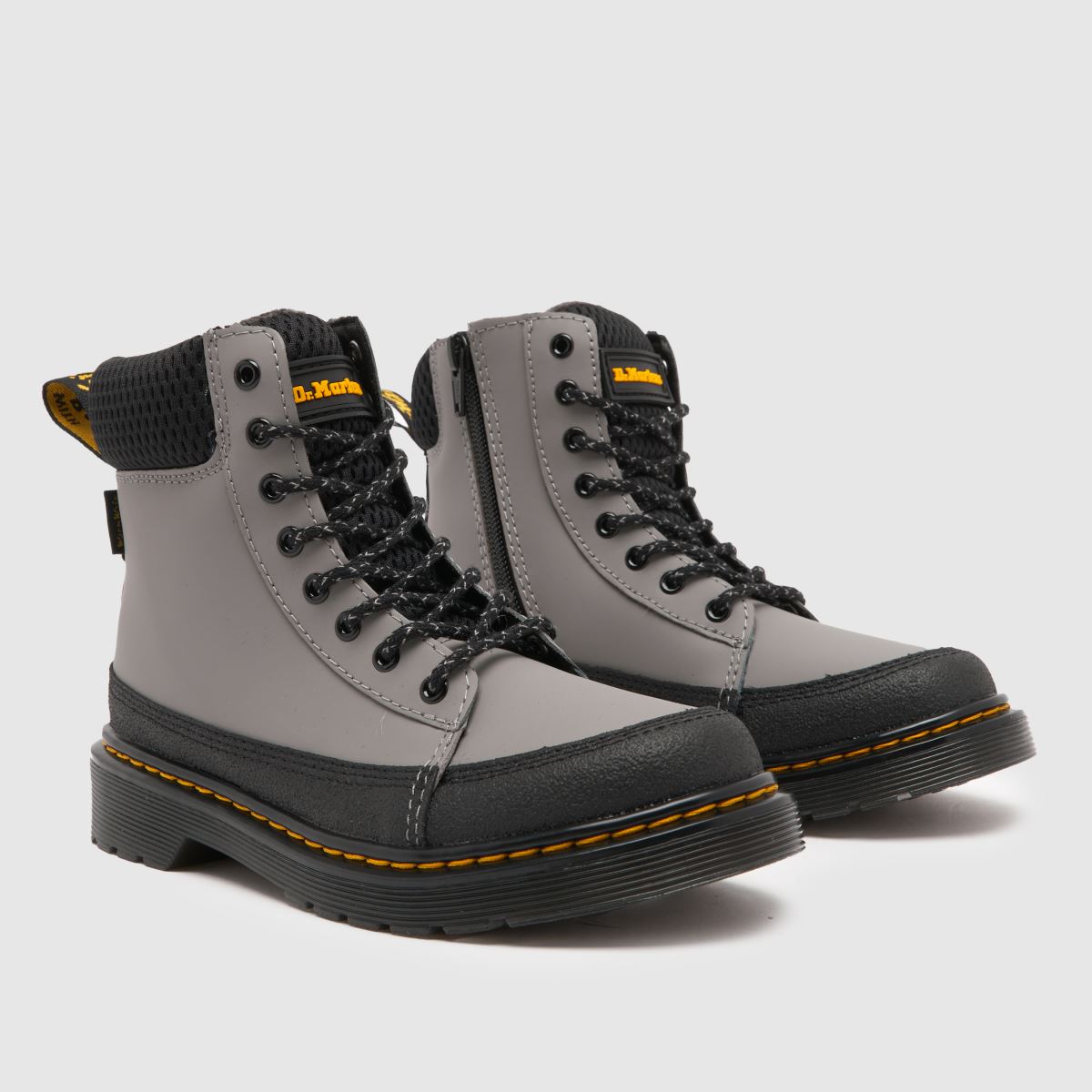 Dr Martens ljusgrå 1460 krage Junior stövlar